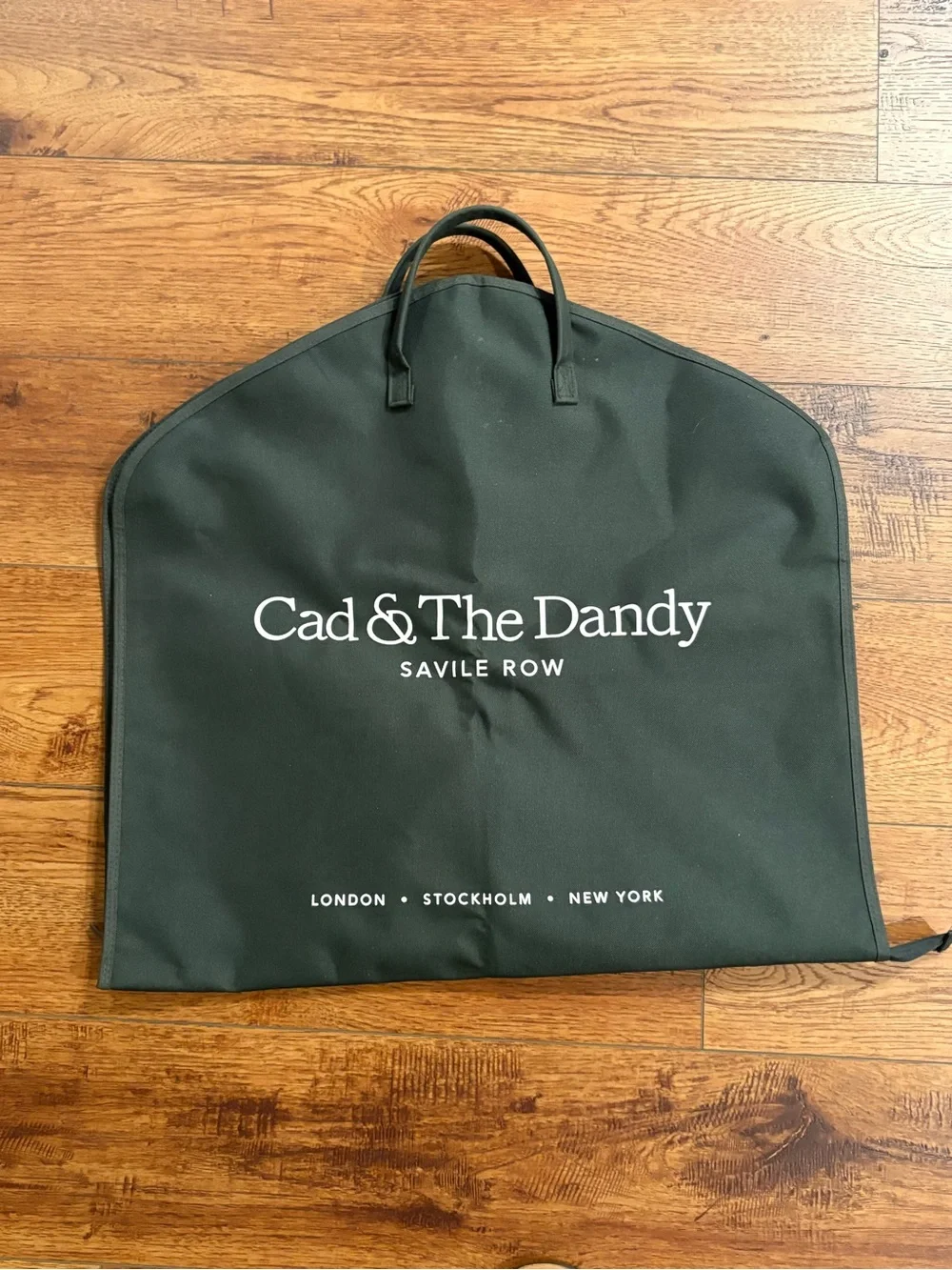 Cad & The Dandy Savile Row Garment Bag Foldable Suit Travel Bag Green 44x24